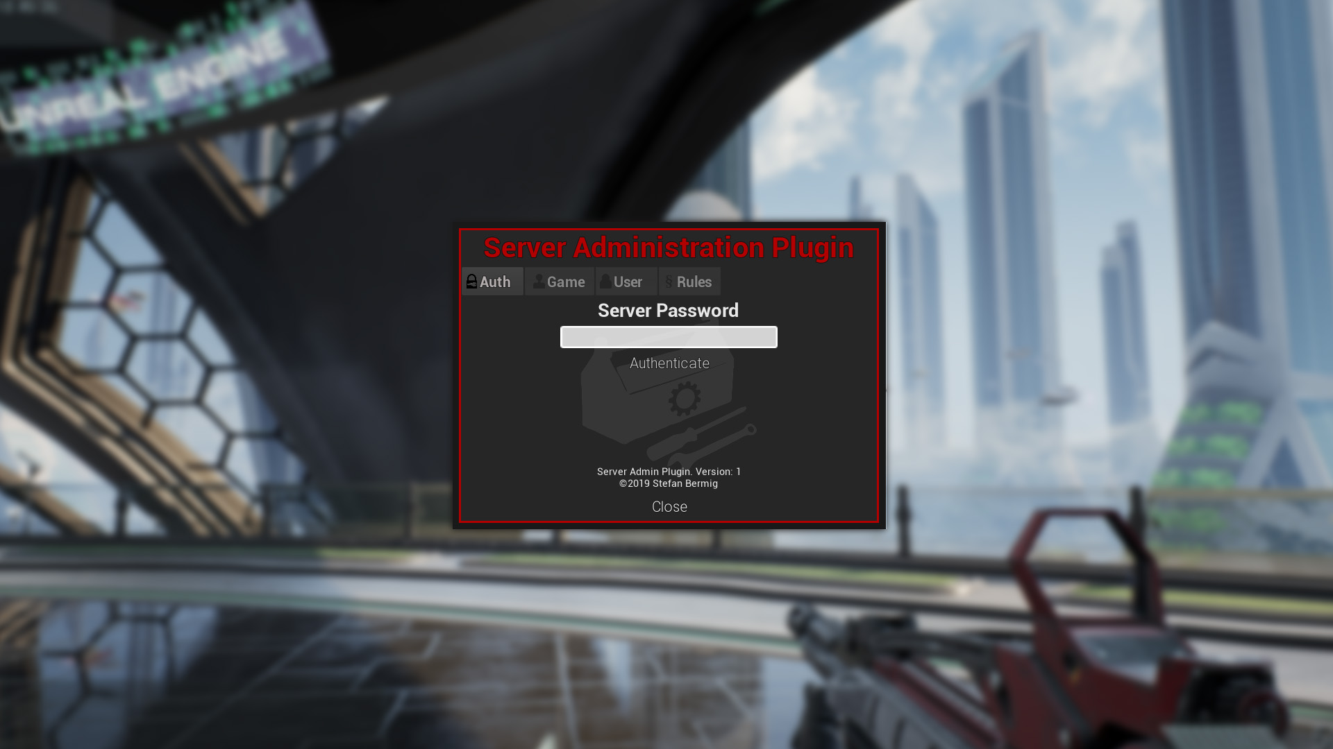 Admin menu screenshot 2