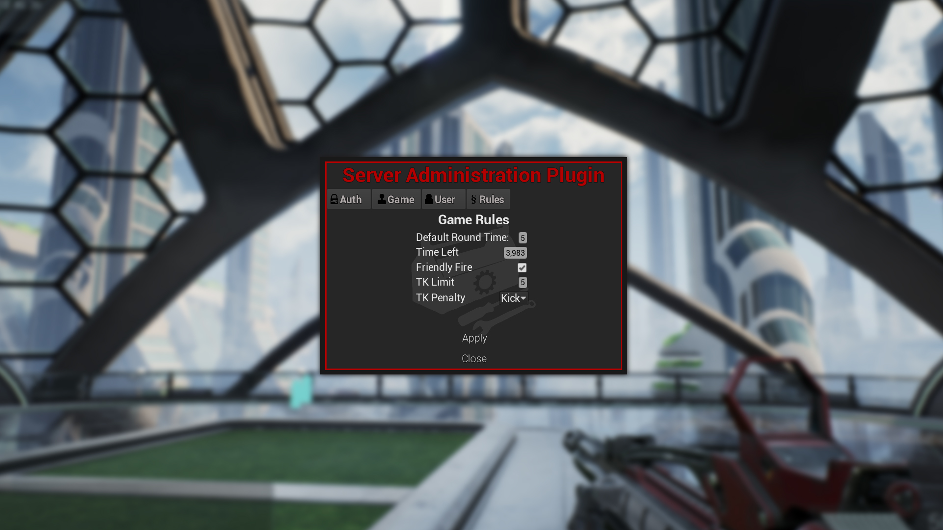 Admin menu screenshot 5